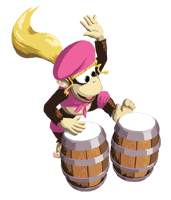 Brawl Sticker Dixie Kong (Donkey Konga 2).png