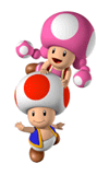 Brawl Sticker Toad & Toadette (Mario Party 7).png